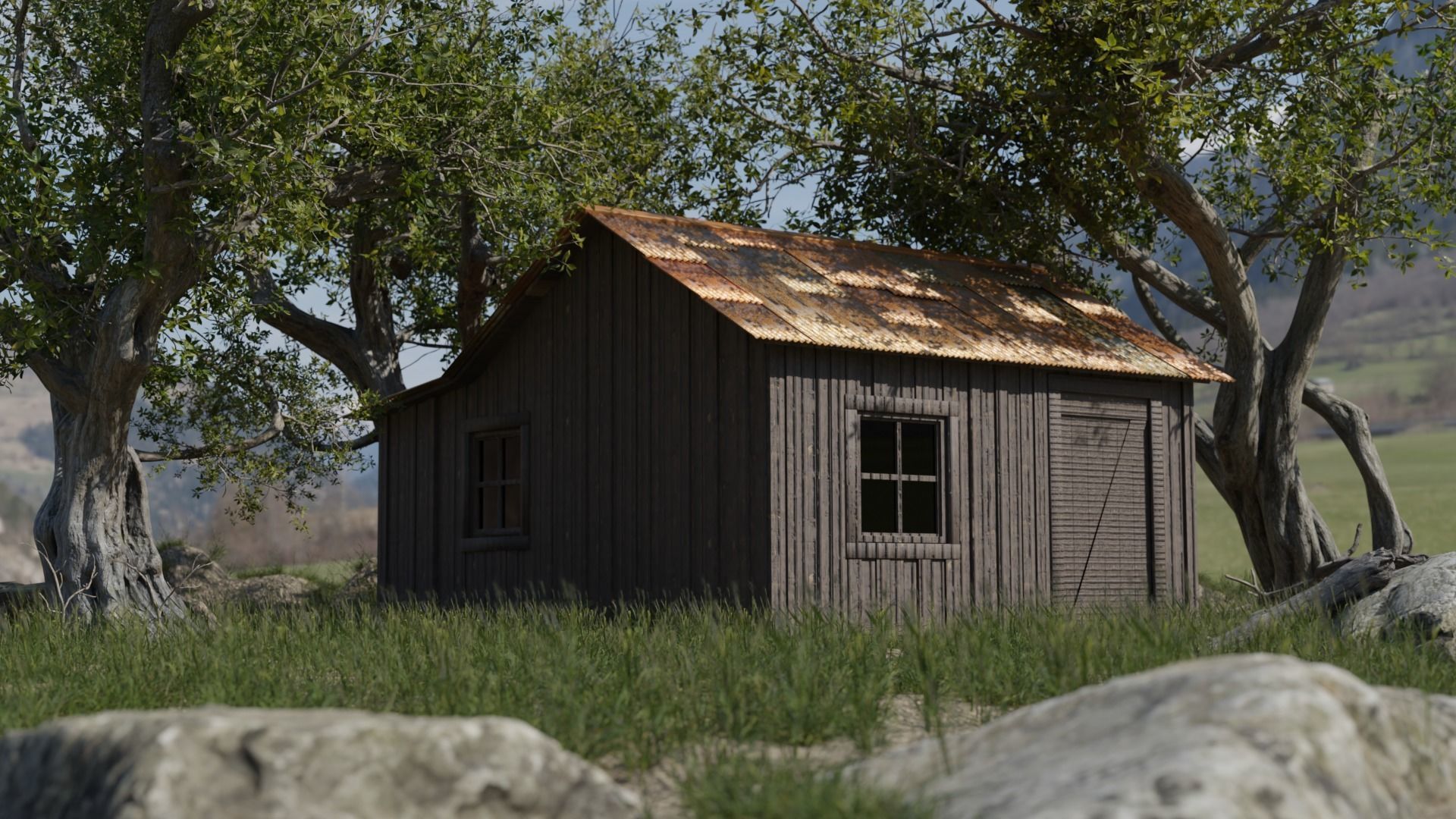 Forest house 3D model_3