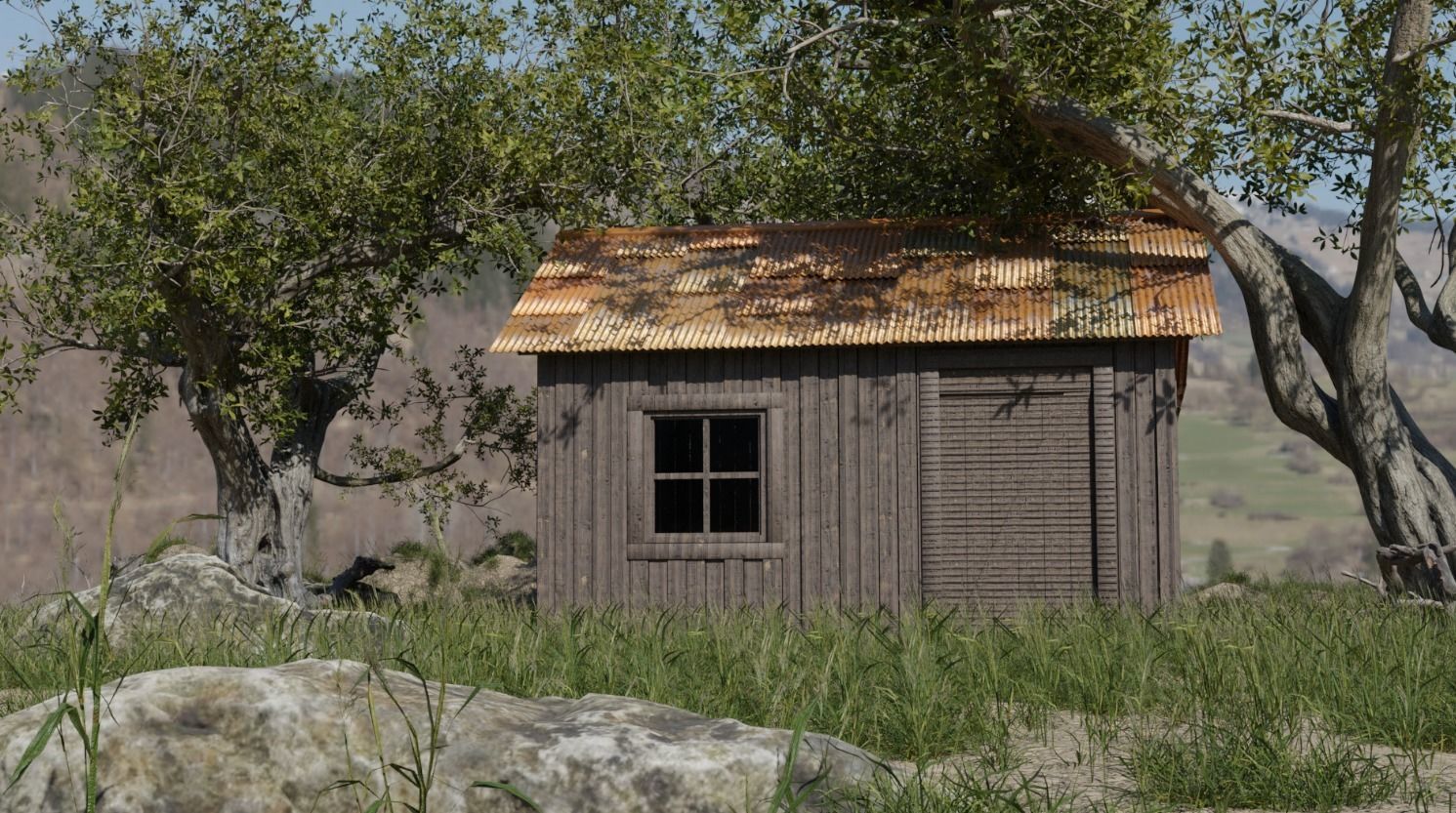 Forest house 3D model_1