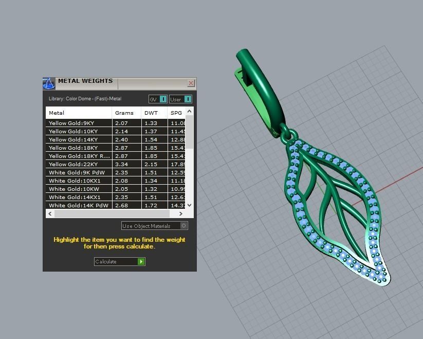 earrings 3D print model_5