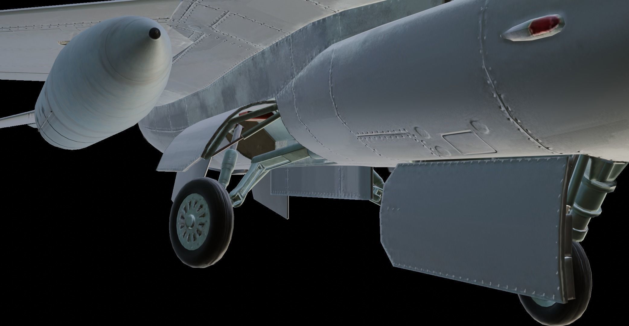 General Dynamics F-16 Fighting Falcon Low-poly 3D model_10