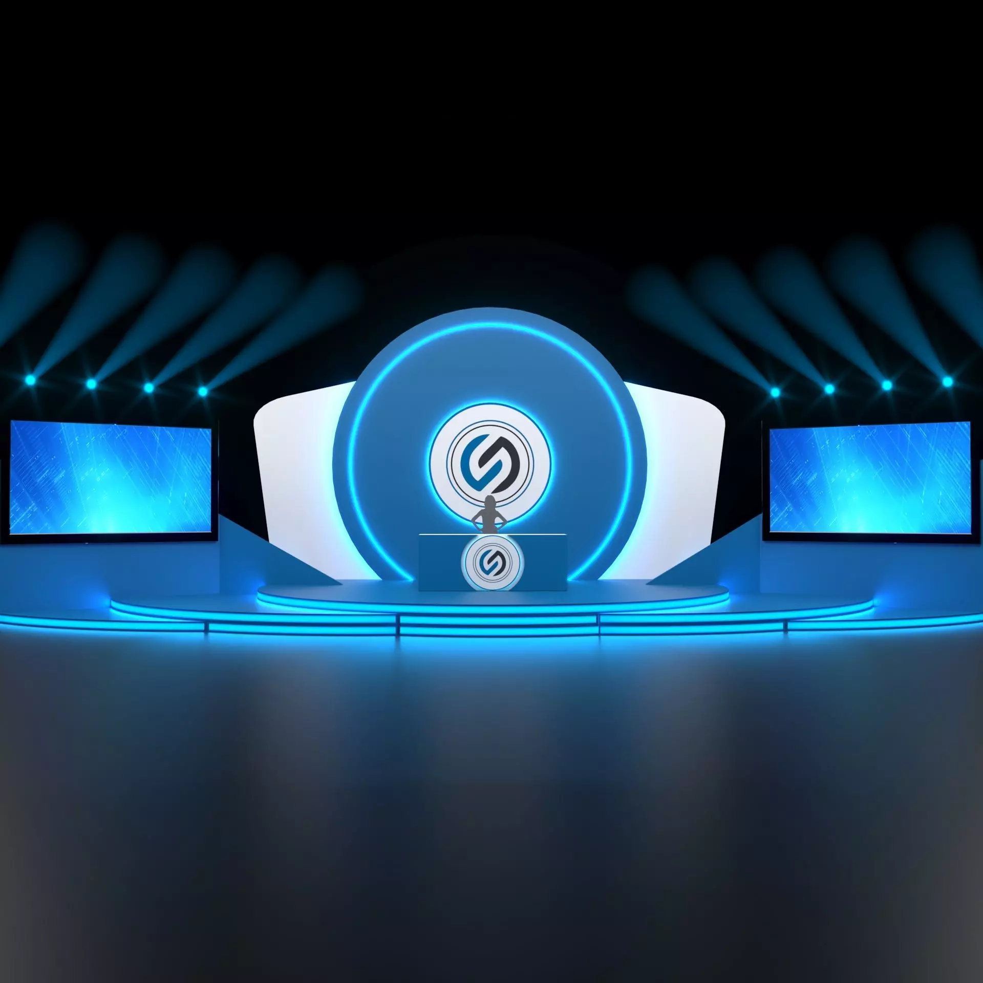 Stage design 3D model