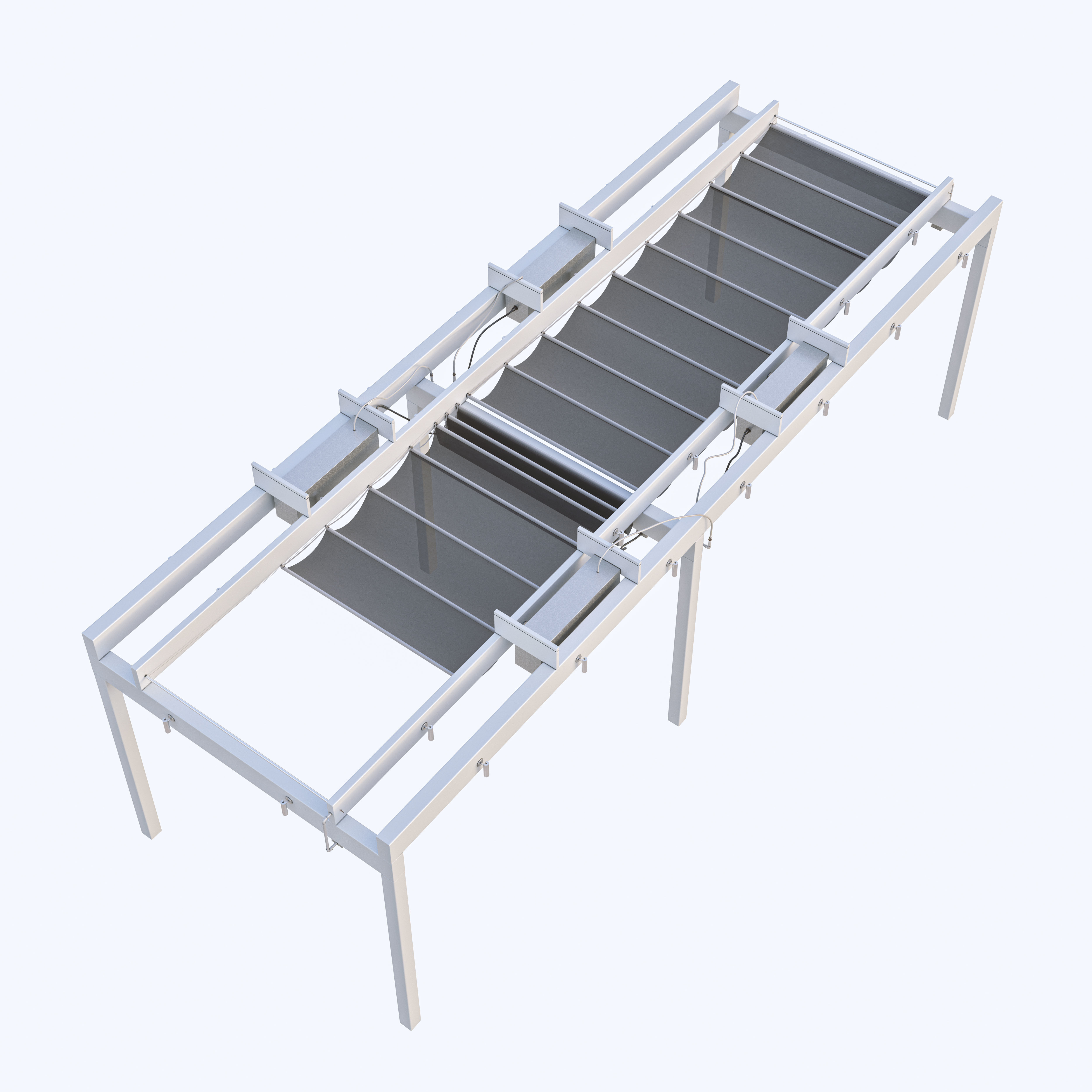 Motorized Pergola Low-poly 3D model_2