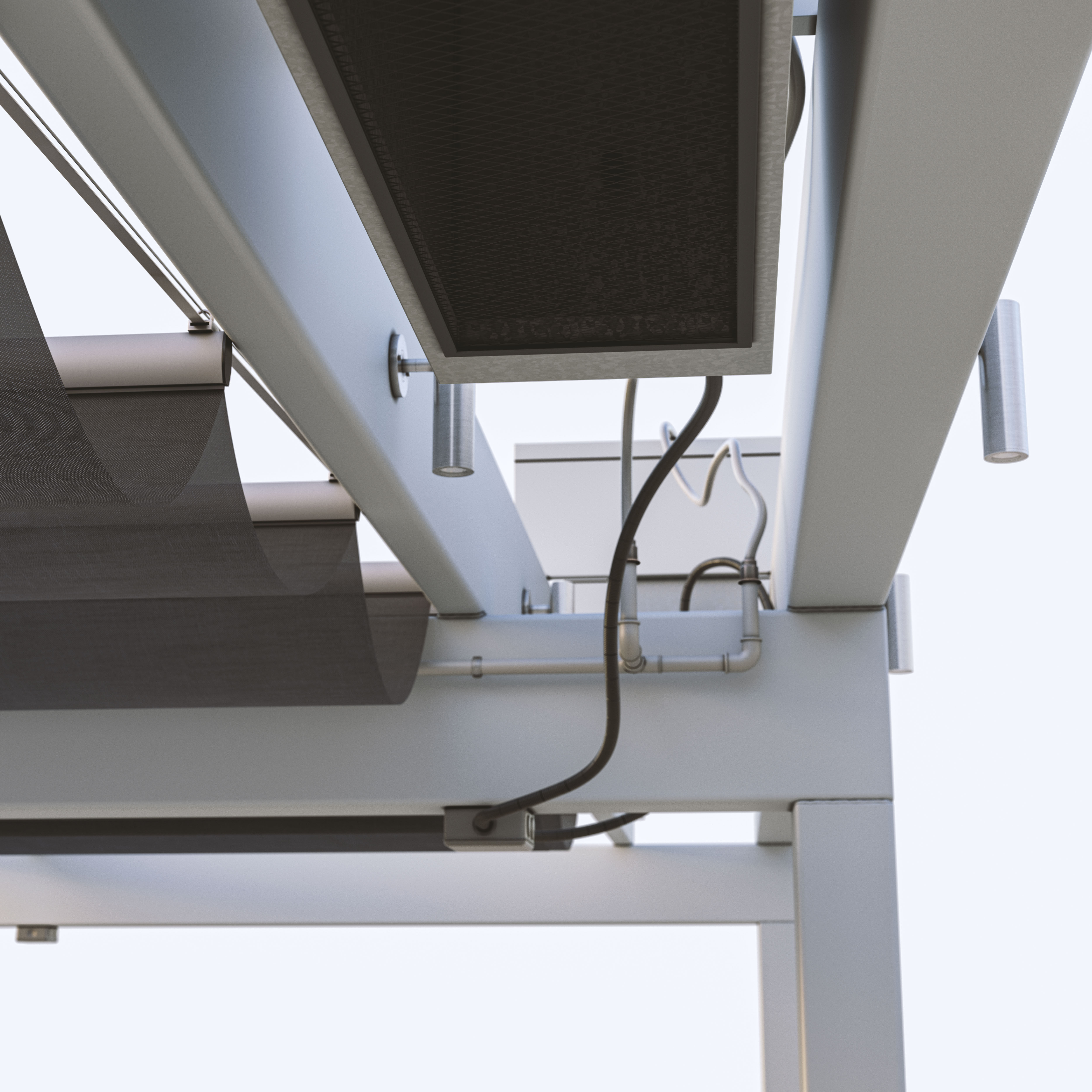 Motorized Pergola Low-poly 3D model_3