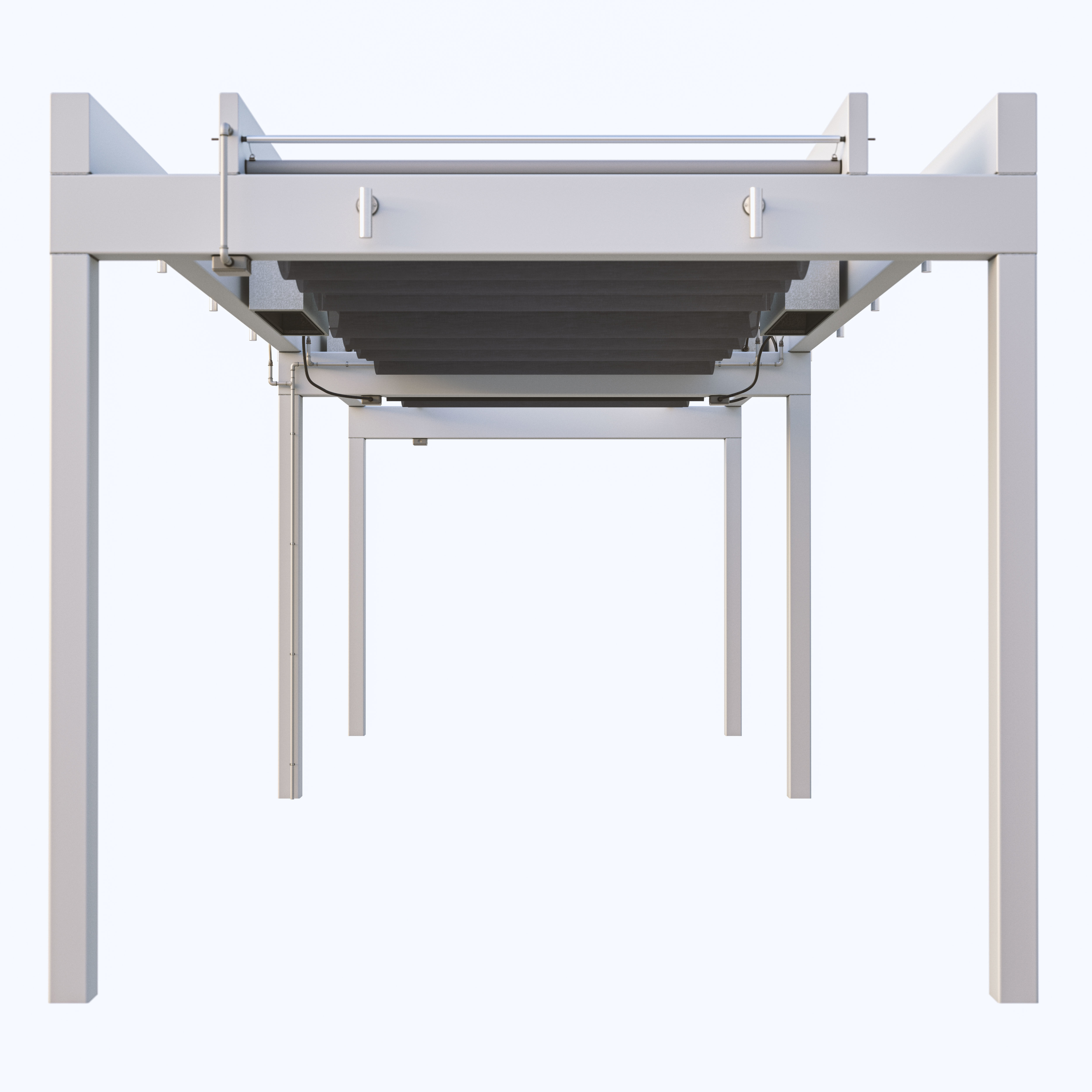 Motorized Pergola Low-poly 3D model_4