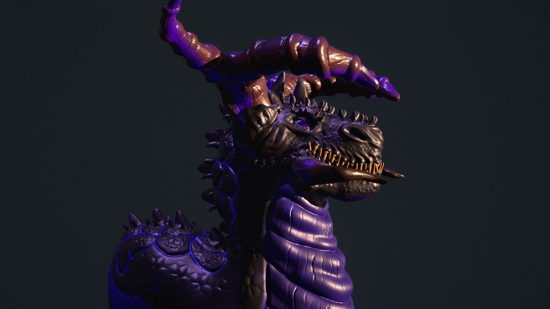 Black Dragon 3D print model_1