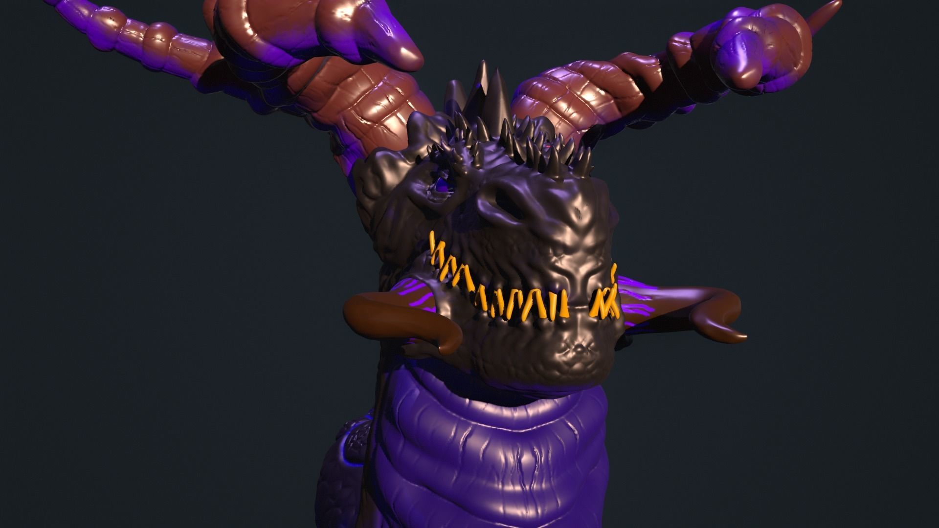 Black Dragon 3D print model_2