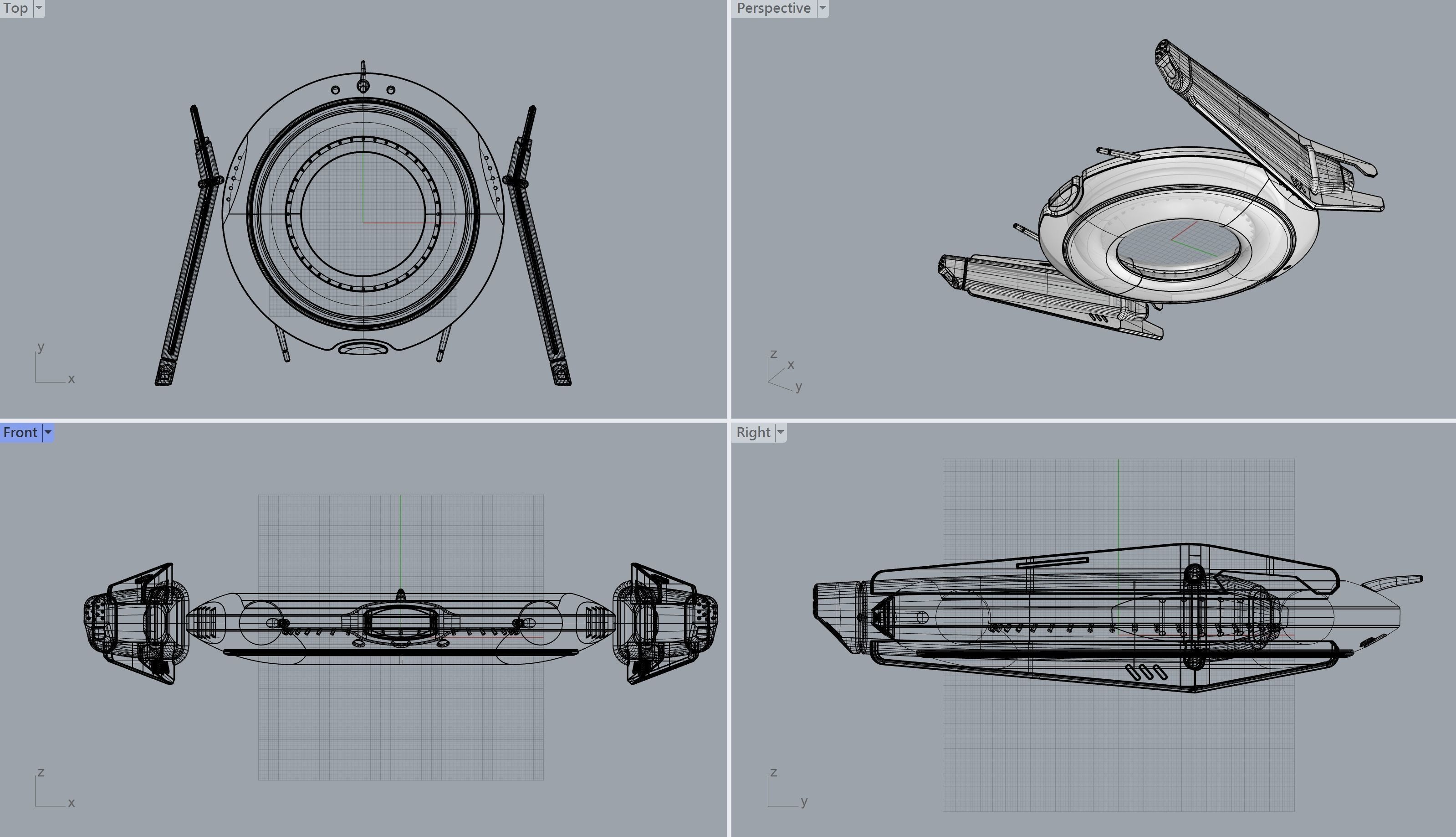 Spaceship 3d print concept model 3D print model_6