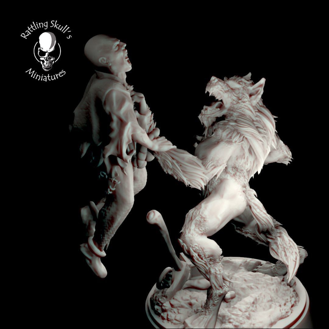 Werewolf 3D print model_1
