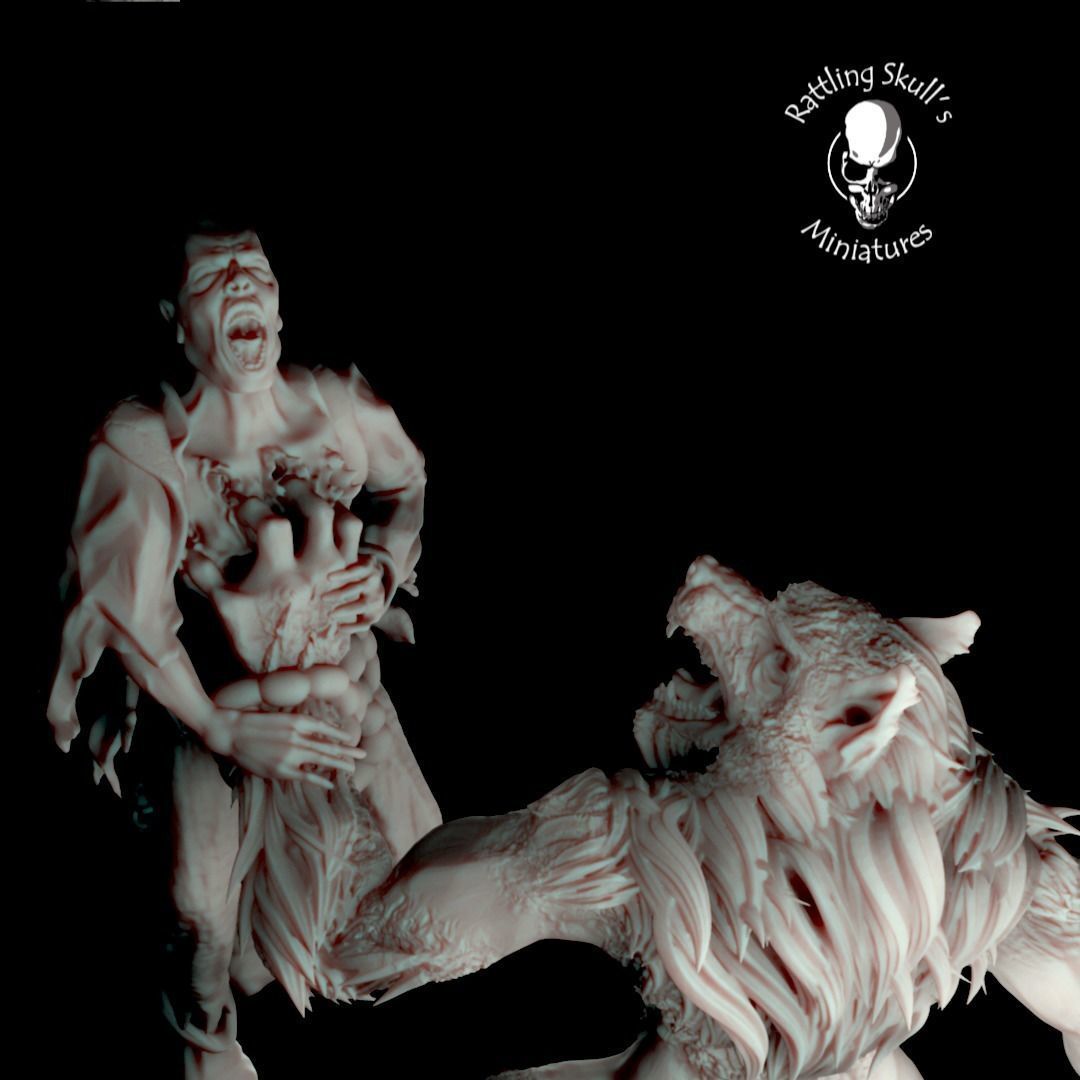 Werewolf 3D print model_4
