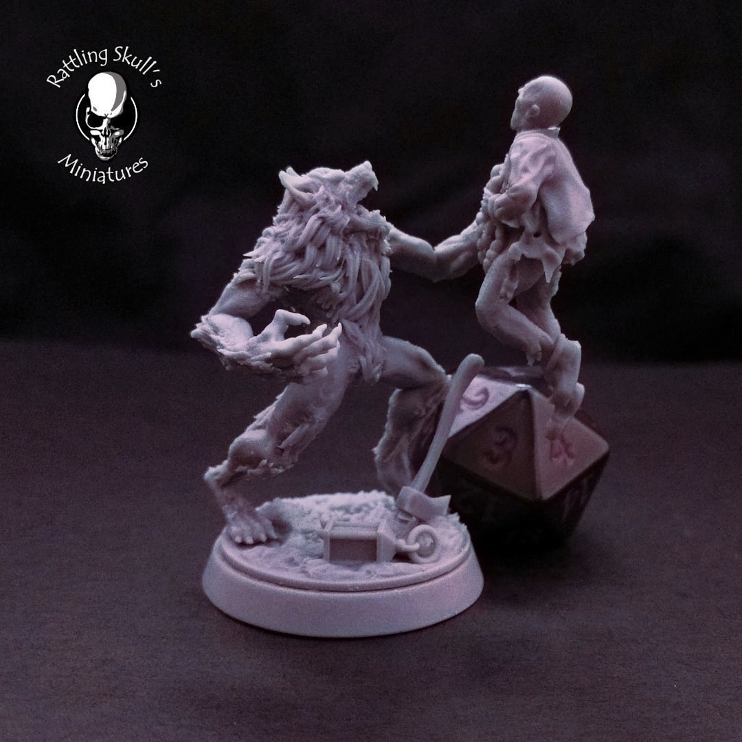 Werewolf 3D print model_8