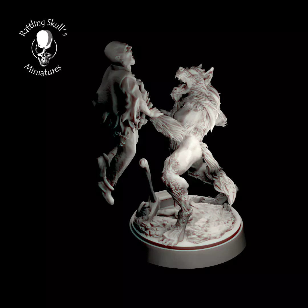 Werewolf 3D print model_0