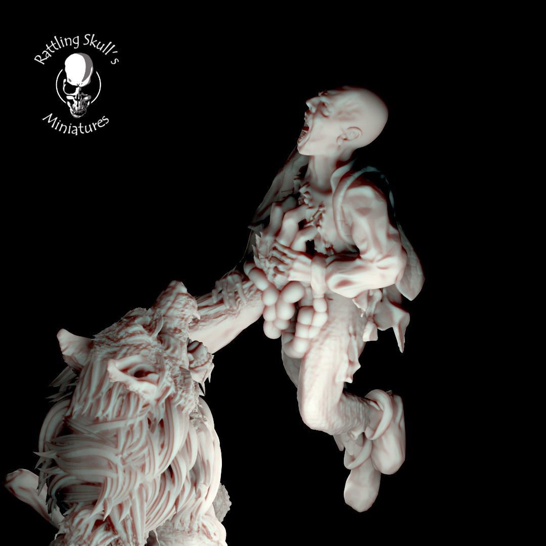 Werewolf 3D print model_6