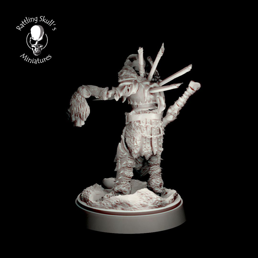 Skeletons warband 3D print model_2