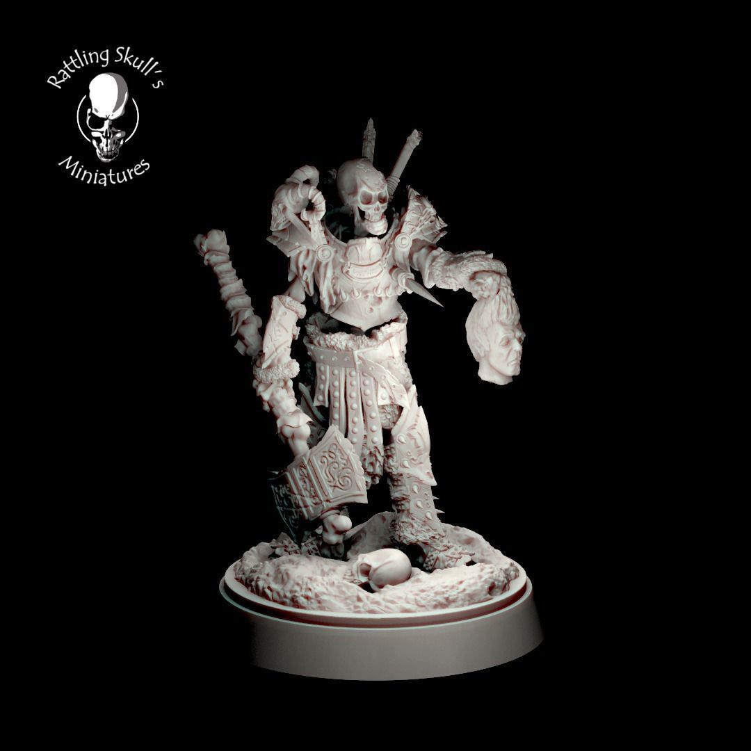 Skeletons warband 3D print model_1