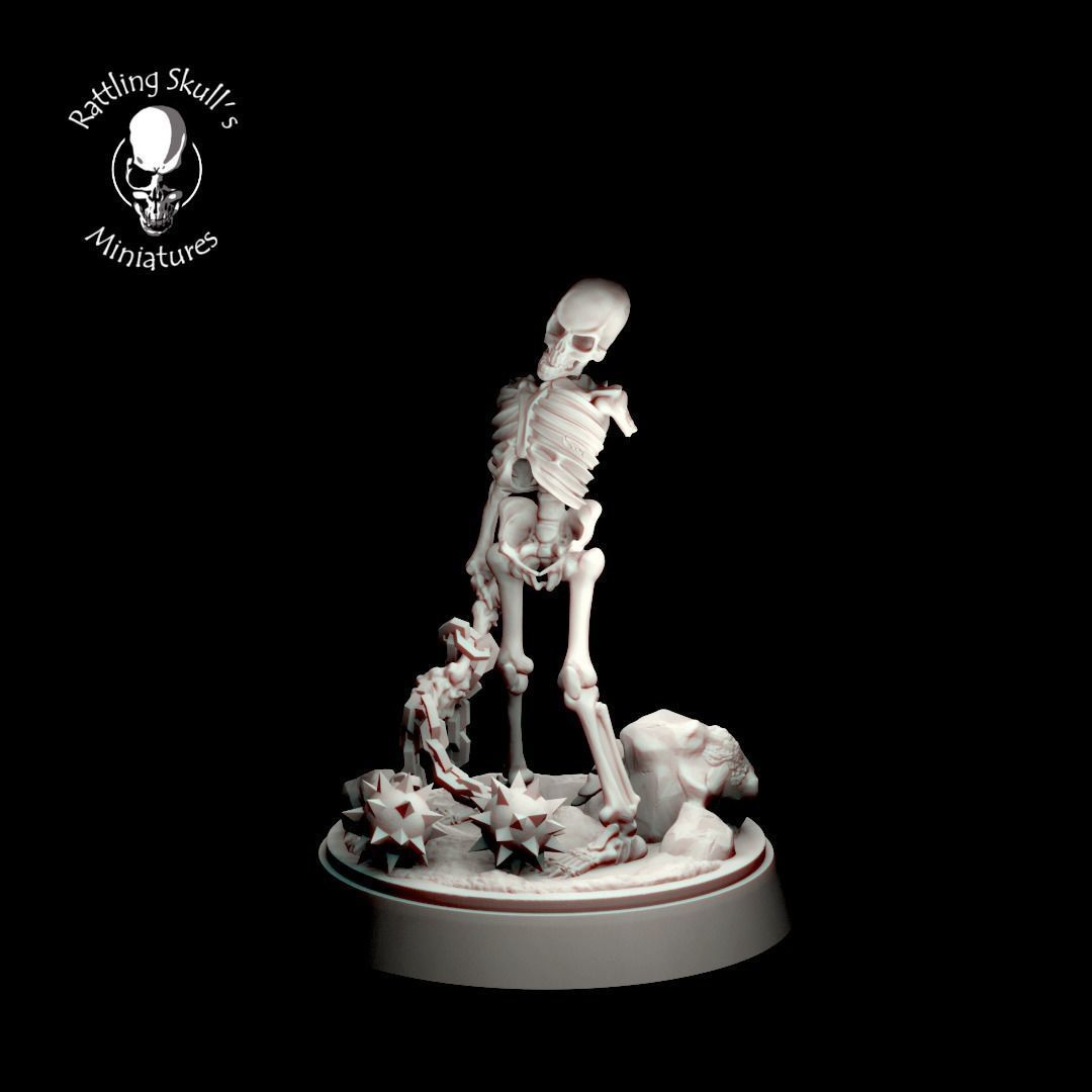 Skeletons warband 3D print model_9