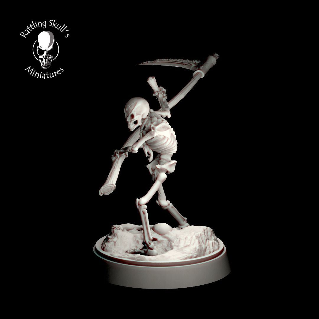 Skeletons warband 3D print model_8