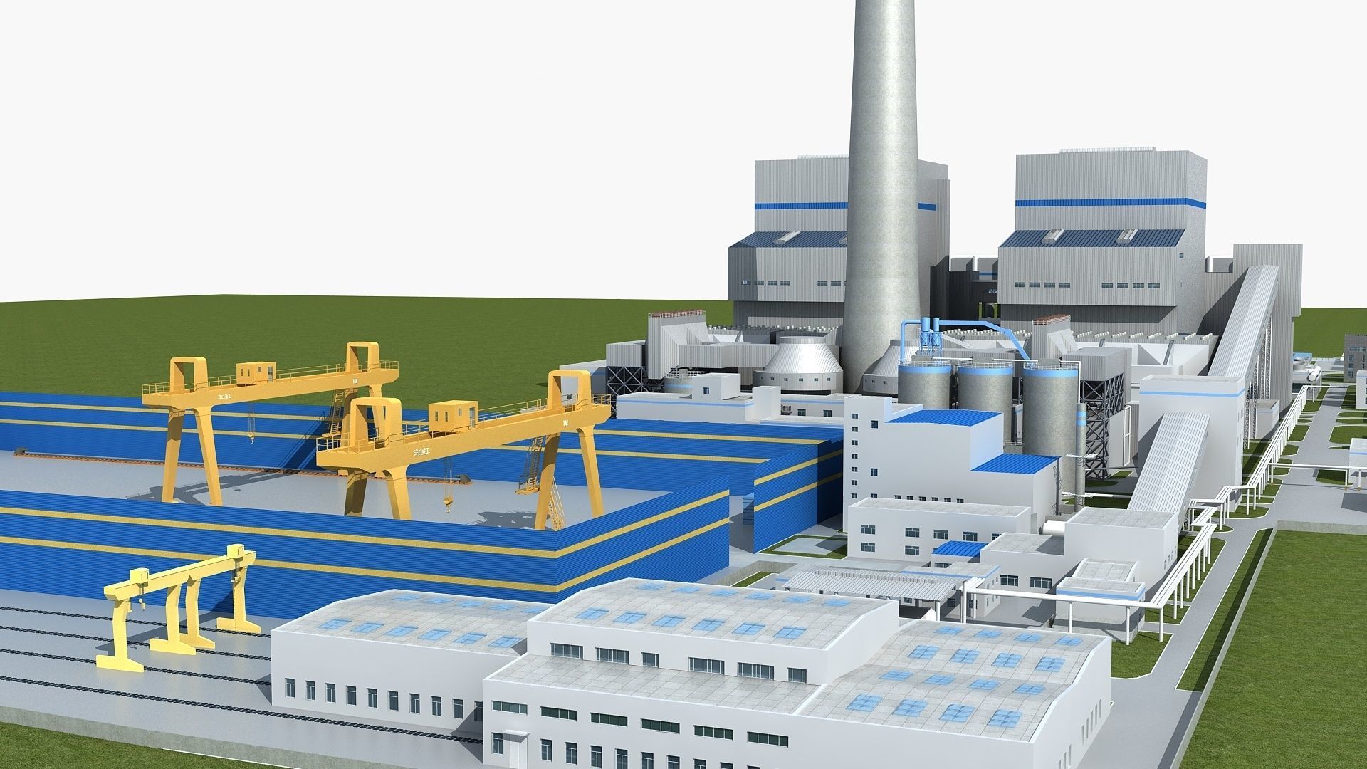 Power Station 2 3D model_7