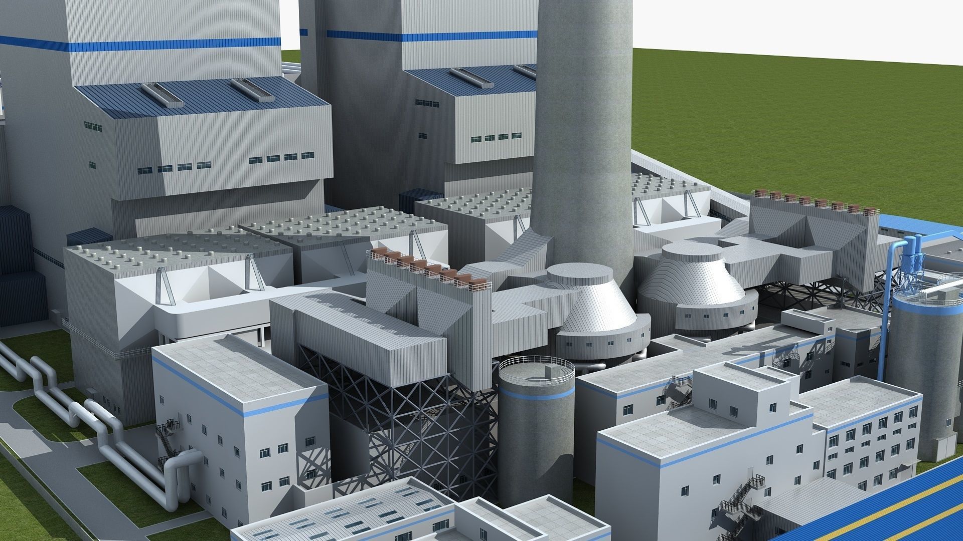 Power Station 2 3D model_8