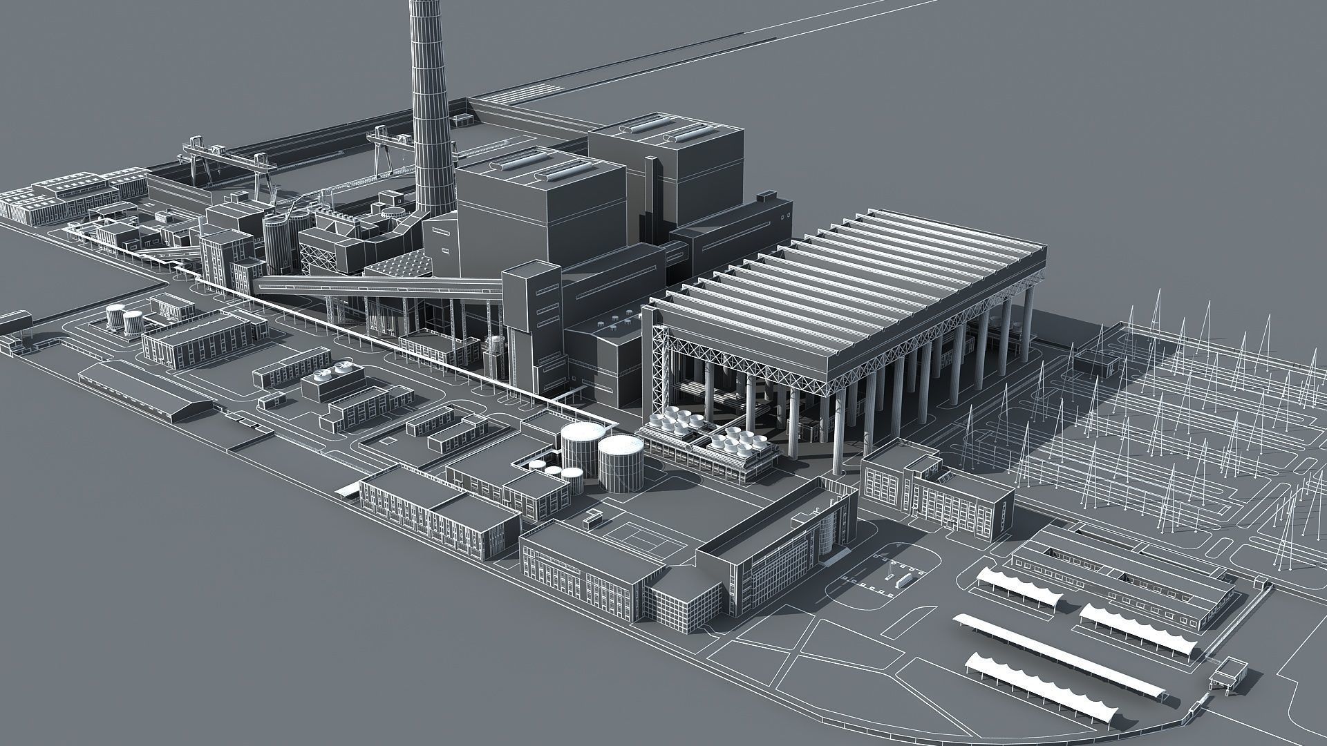 Power Station 2 3D model_20