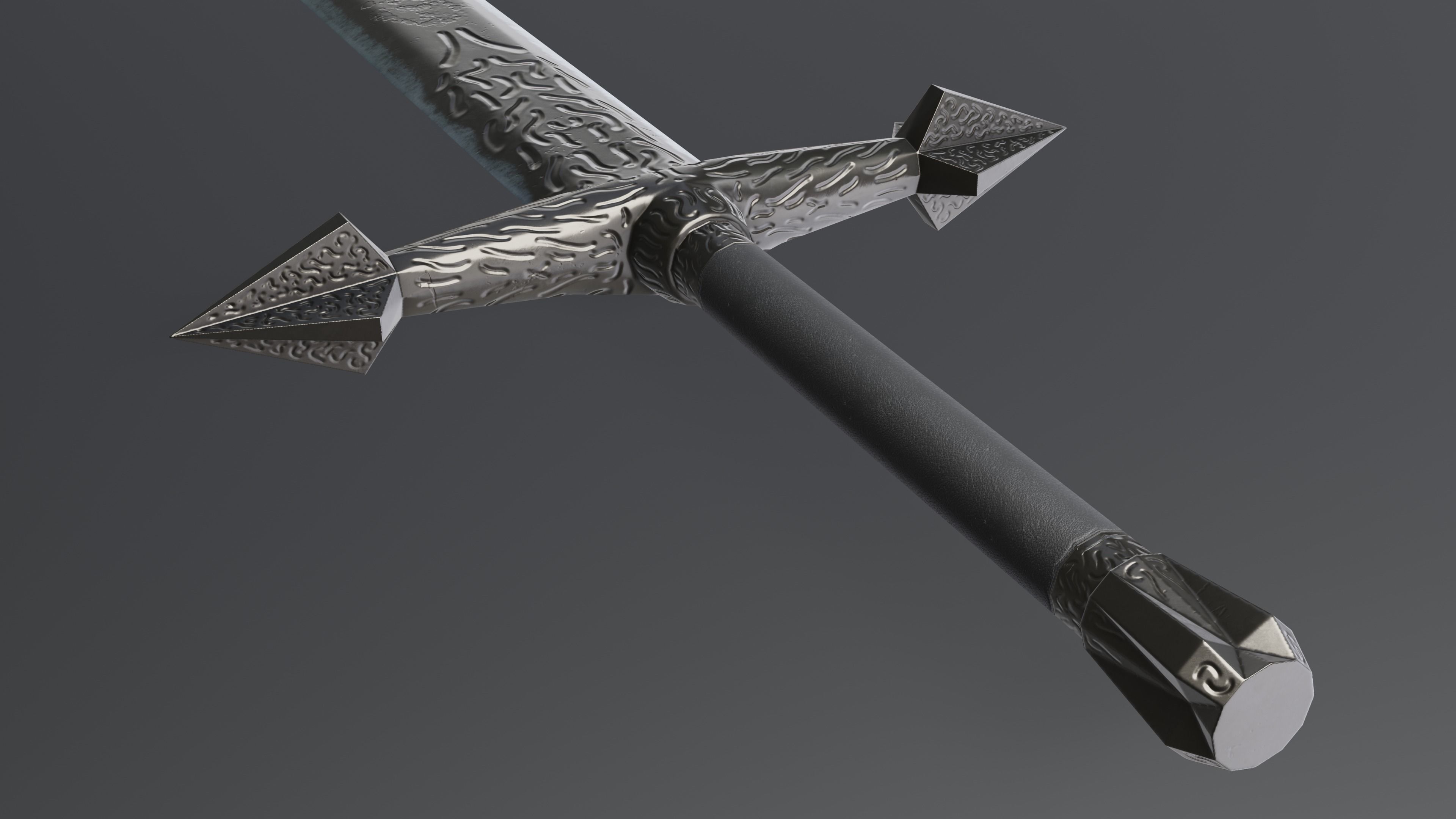 Sword 11 Low-poly 3D model_3