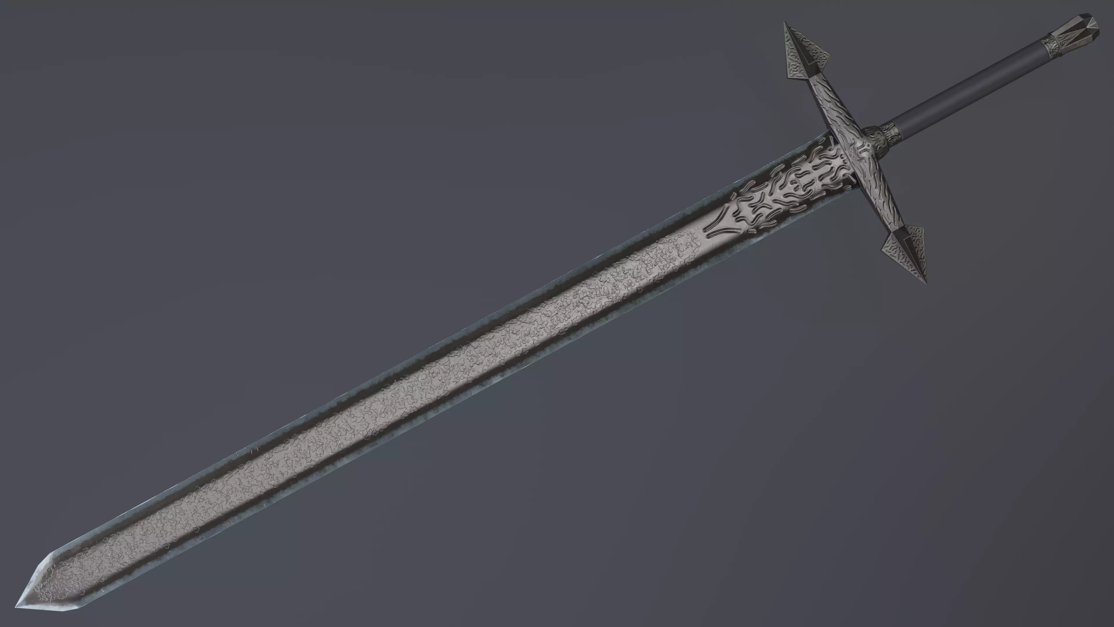 Sword 11 Low-poly 3D model_0