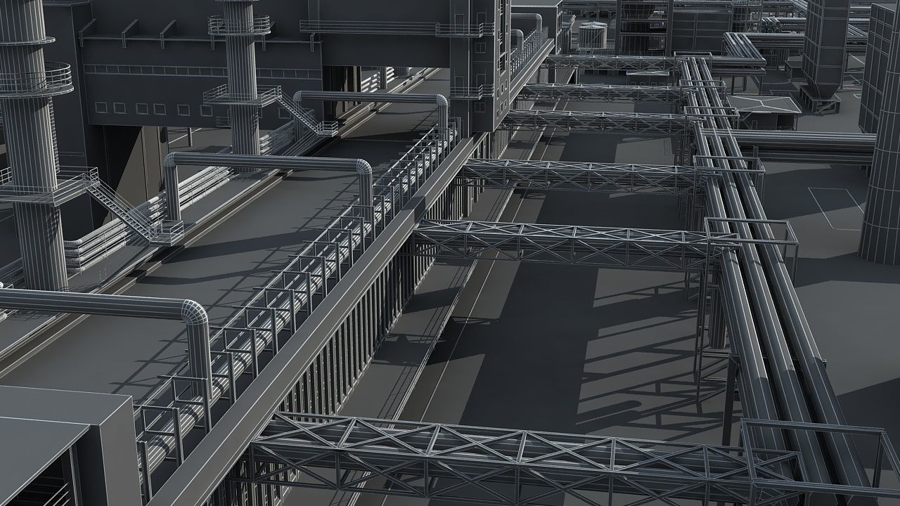Factory 1 3D model_25