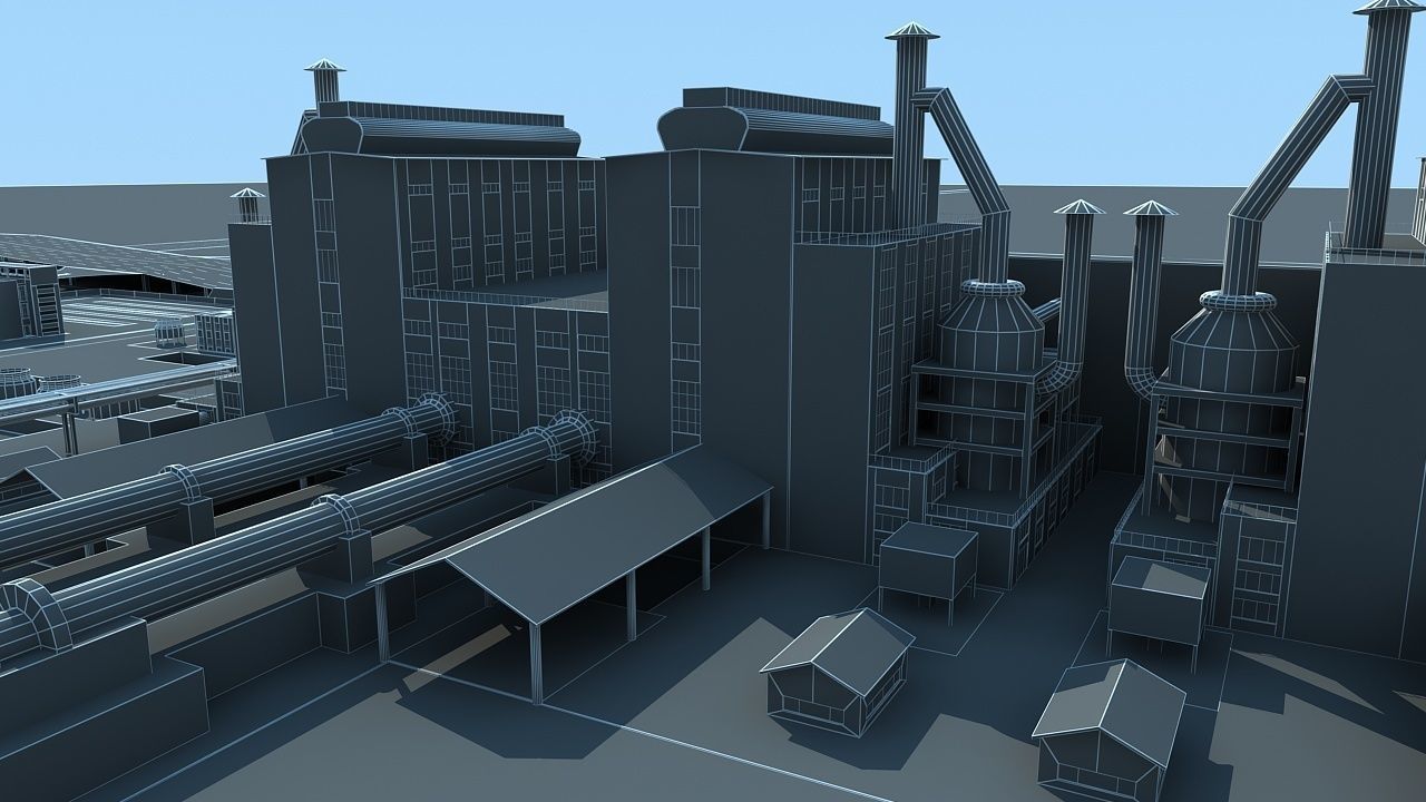Factory 2 3D model_25