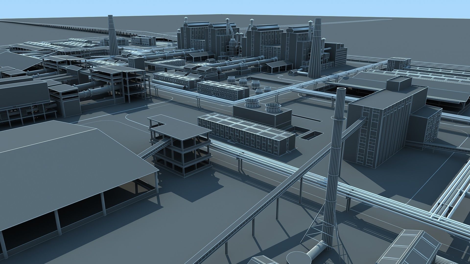 Factory 2 3D model_20