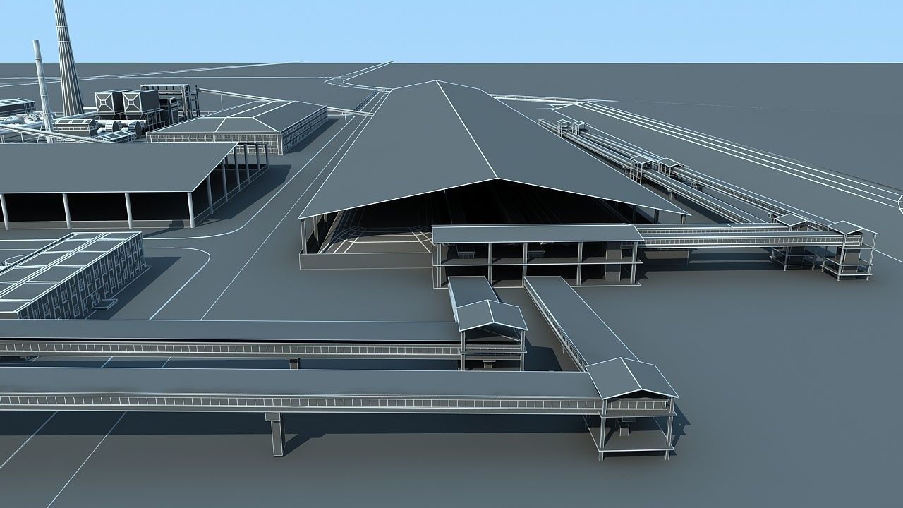 Factory 2 3D model_23