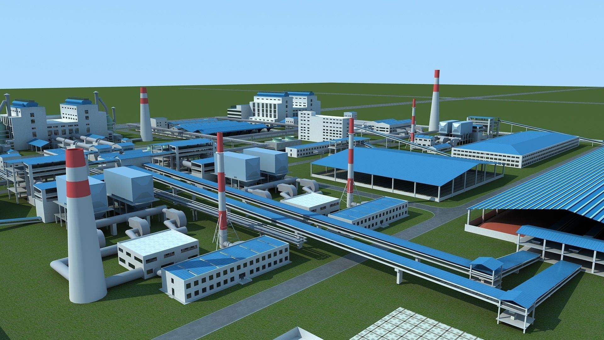 Factory 2 3D model_5