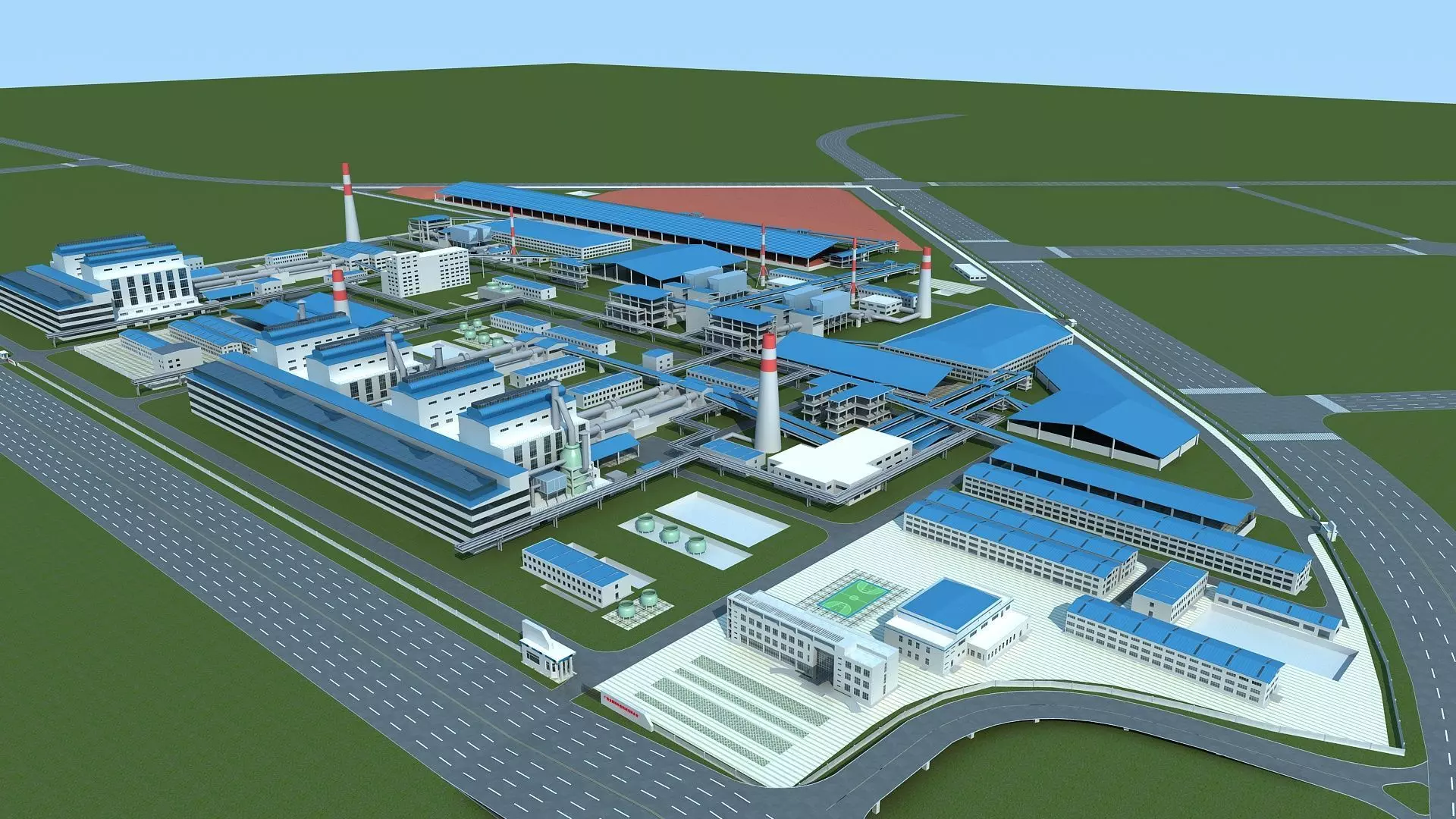 Factory 2 3D model_0