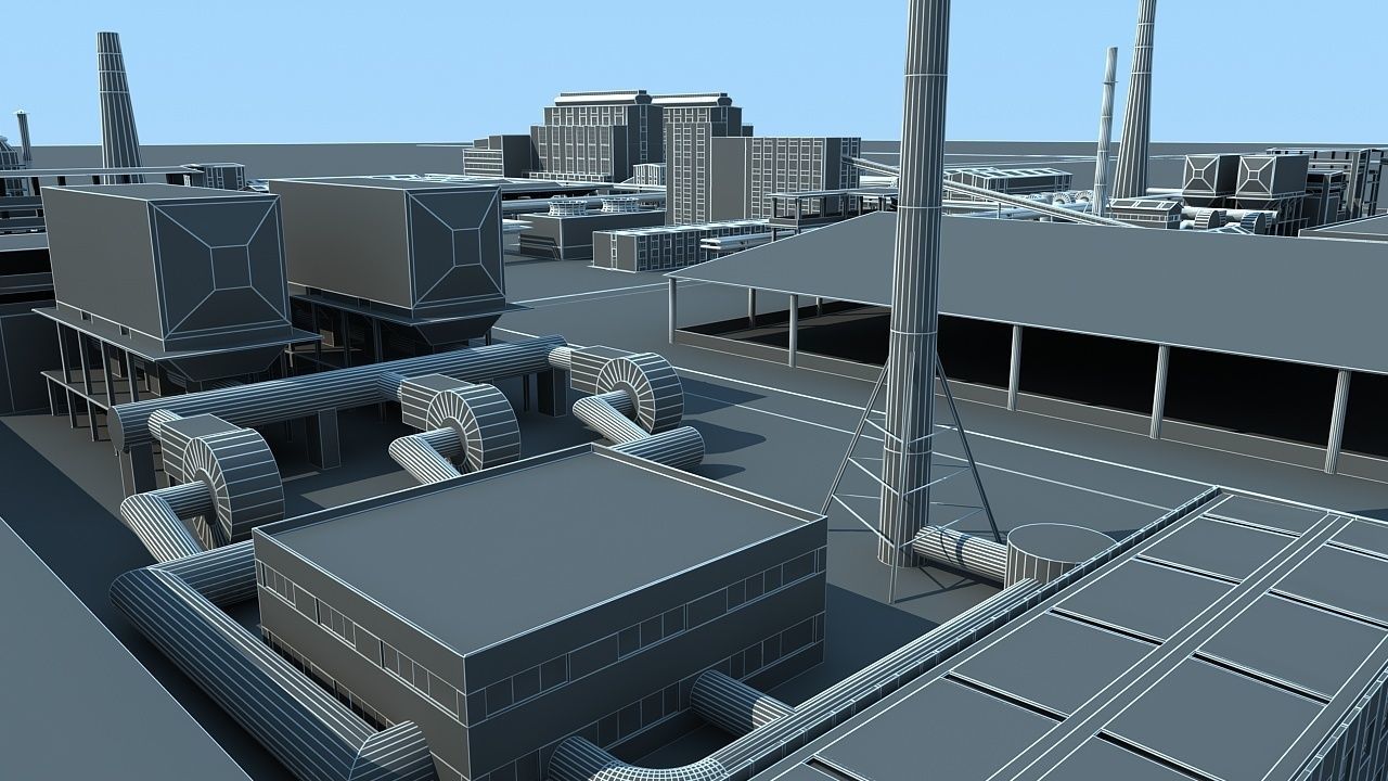 Factory 2 3D model_24