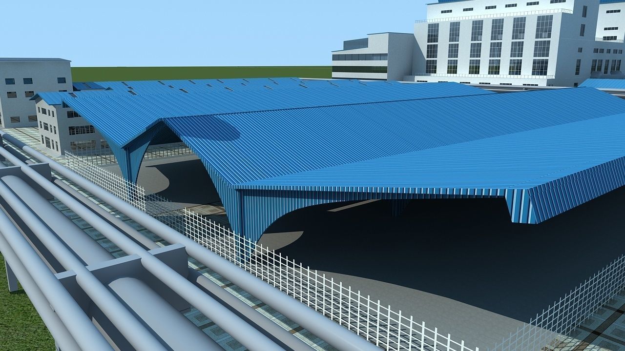 Factory 2 3D model_15