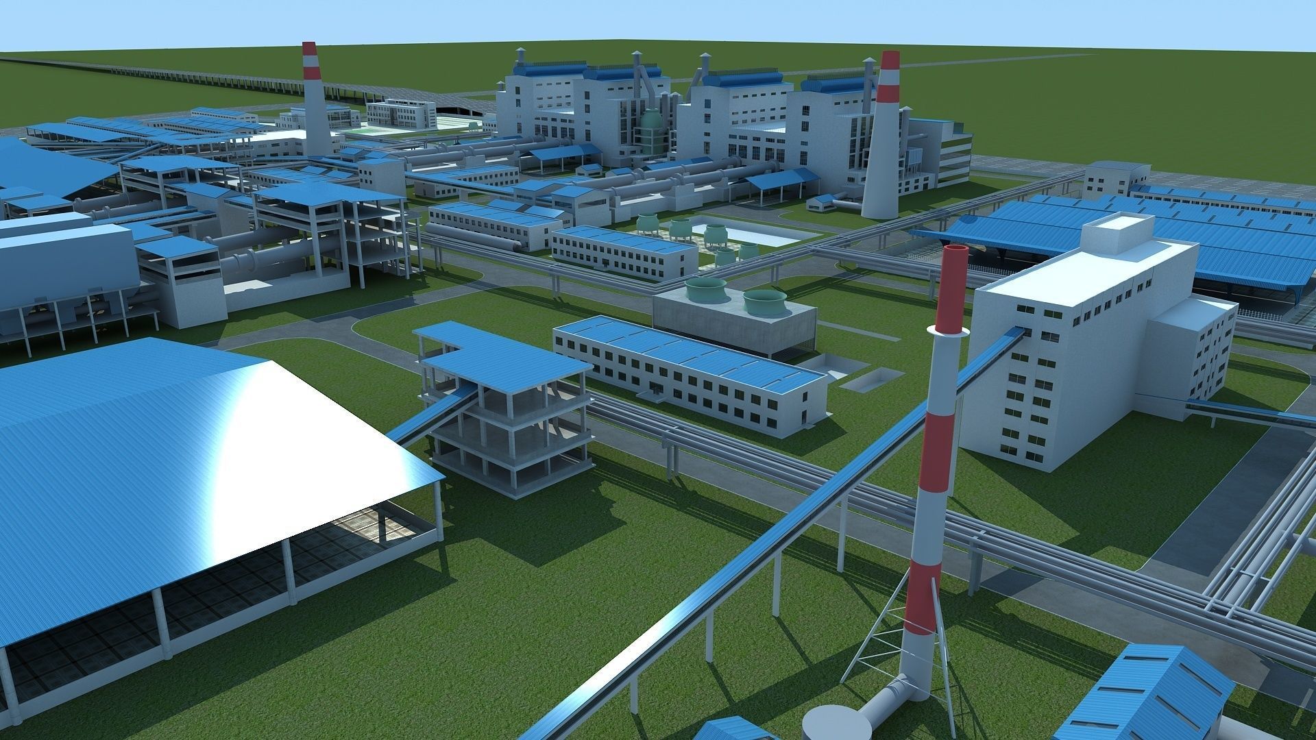 Factory 2 3D model_4