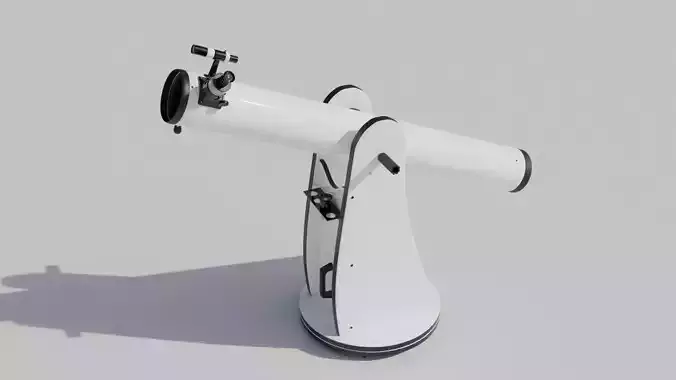 Dobson-based Newtonian telescope 3D model