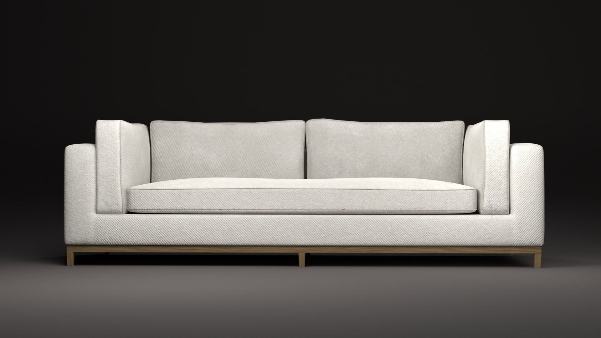 Modern Sofa Low-poly 3D model_1