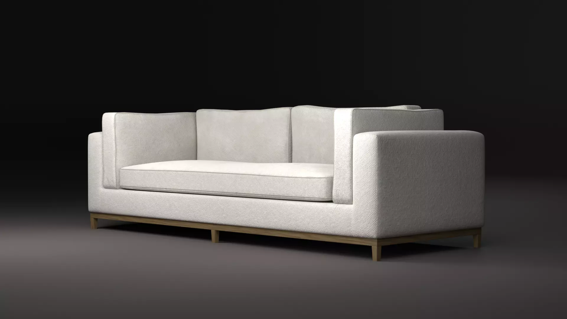 Modern Sofa Low-poly 3D model_0