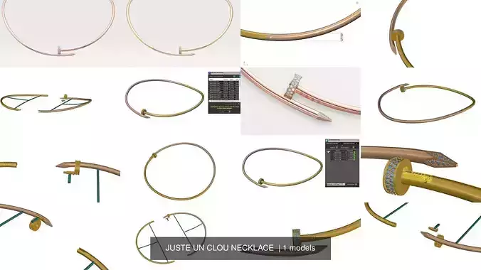 JUSTE UN CLOU NECKLACE  3D Model Collection