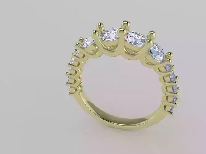 Uband different size stones  3D print model