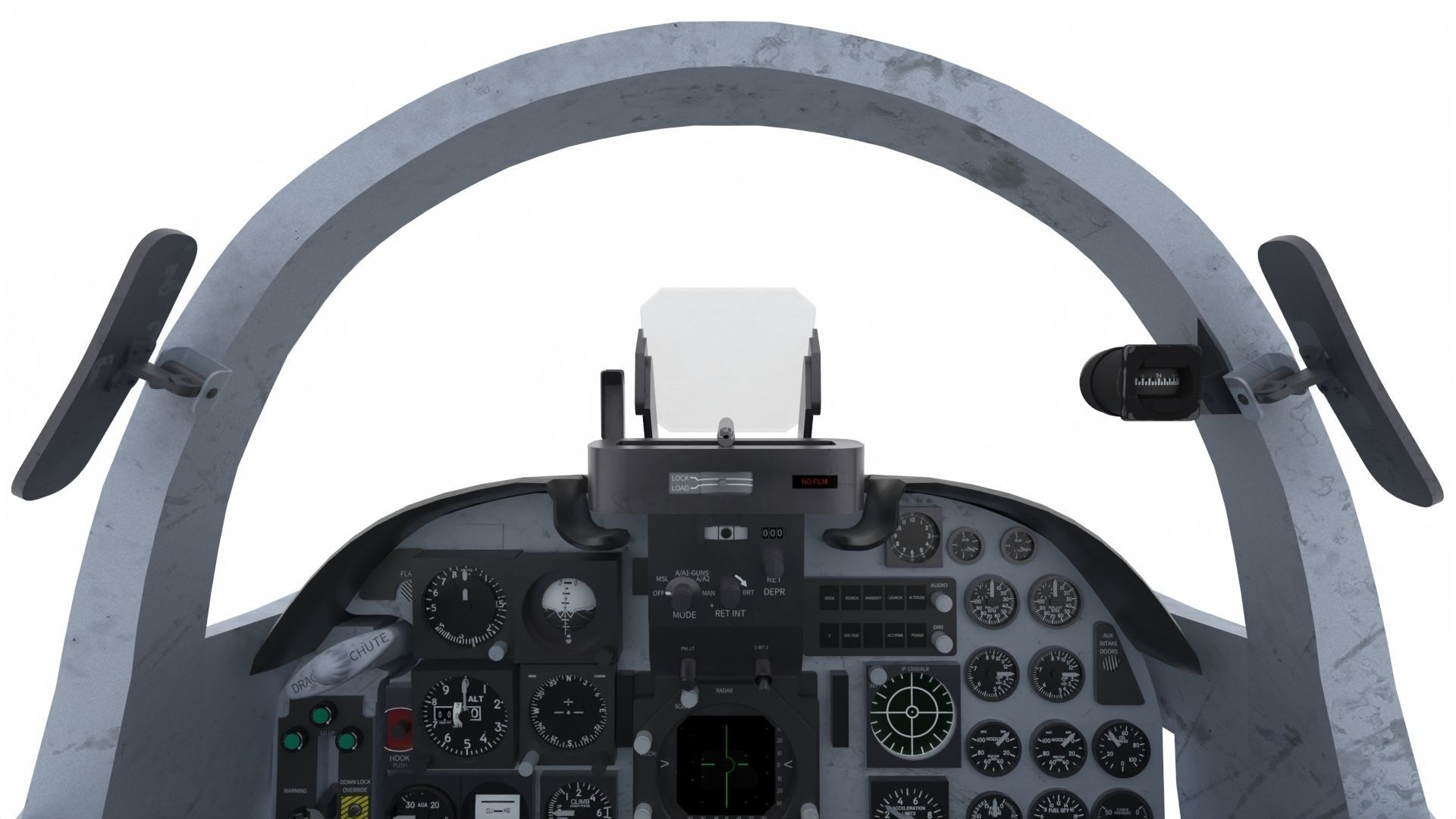 F-5E Tiger II Cockpit 3D model_7
