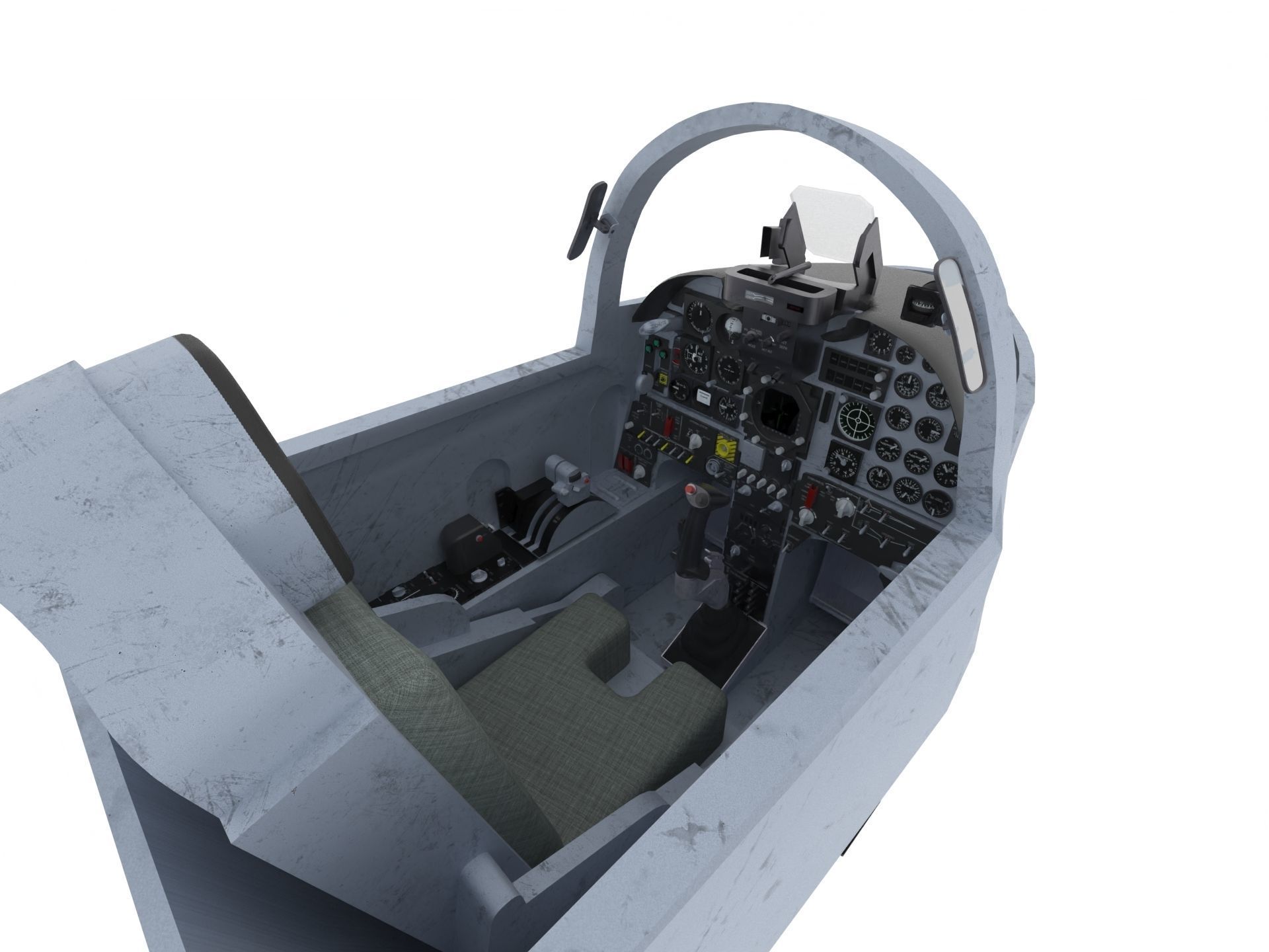 F-5E Tiger II Cockpit 3D model_6