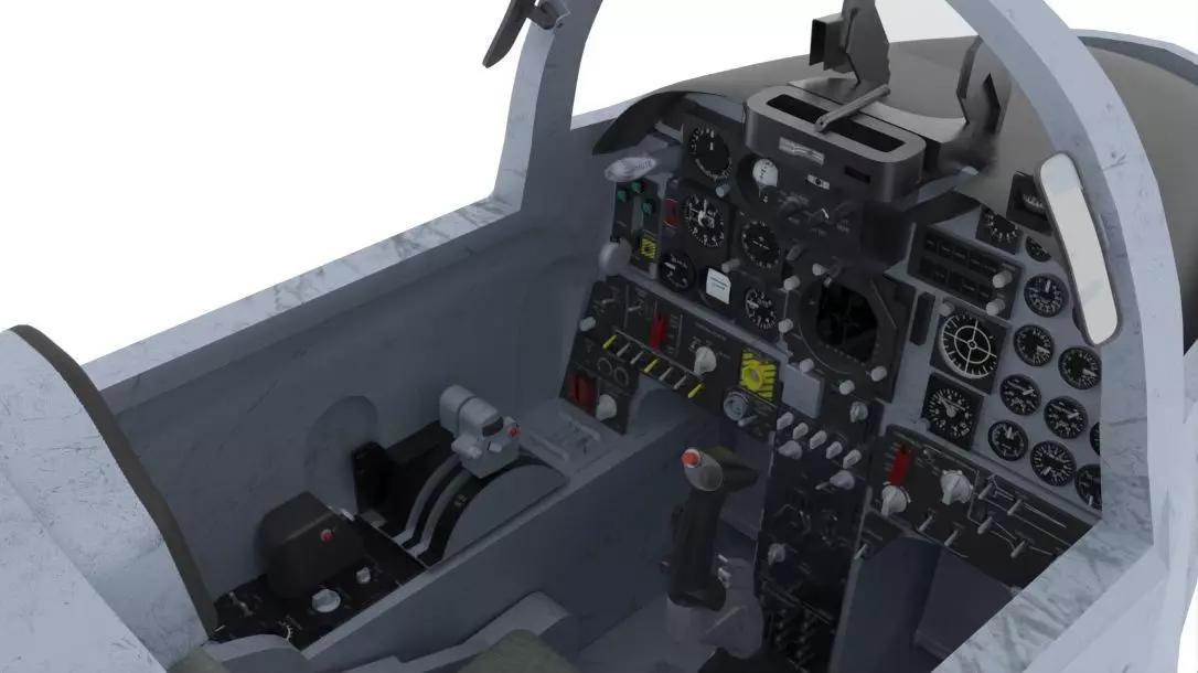 F-5E Tiger II Cockpit 3D model_0