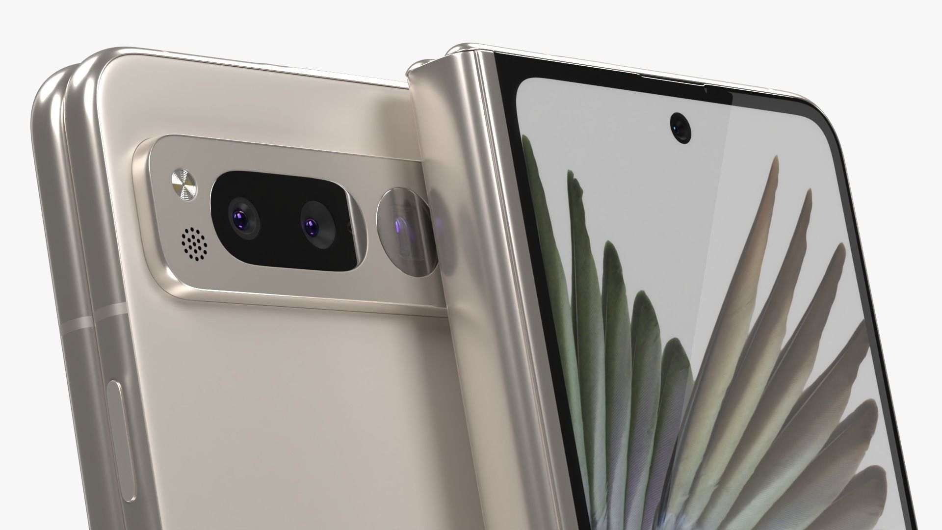 Google Pixel Fold Porcelain 3D model_3