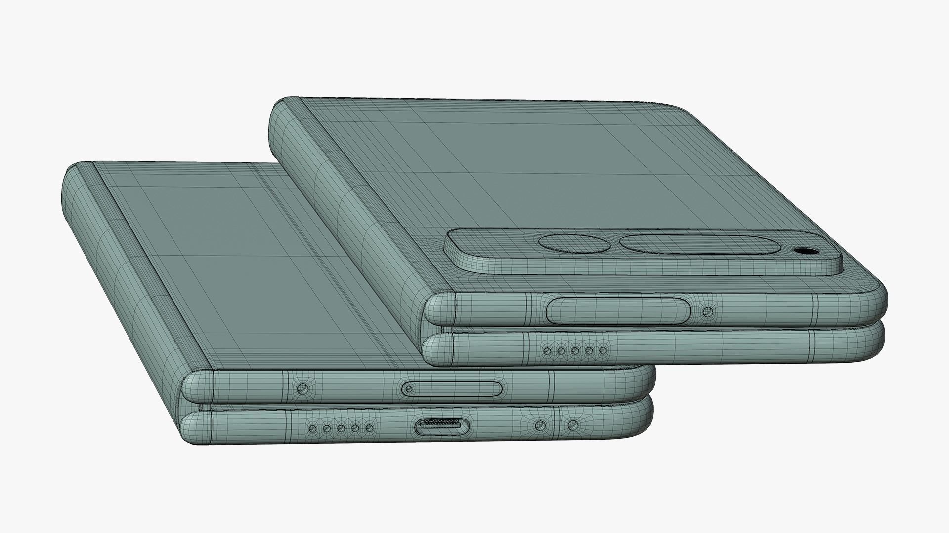 Google Pixel Fold Porcelain 3D model_20