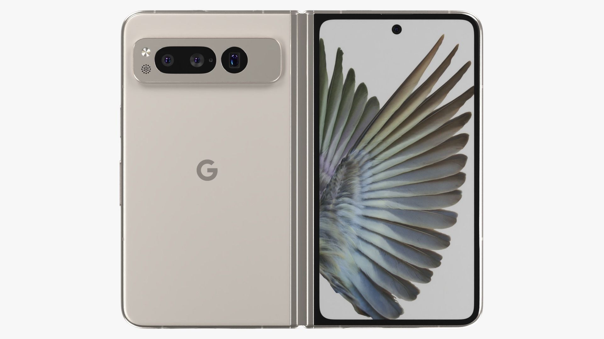 Google Pixel Fold Porcelain 3D model_11