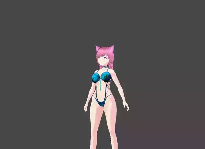 Vroid Bikini girl Makoto