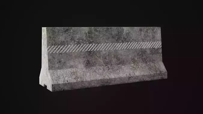 Collection of Low - Poly Concrete Barrier By Nikdox