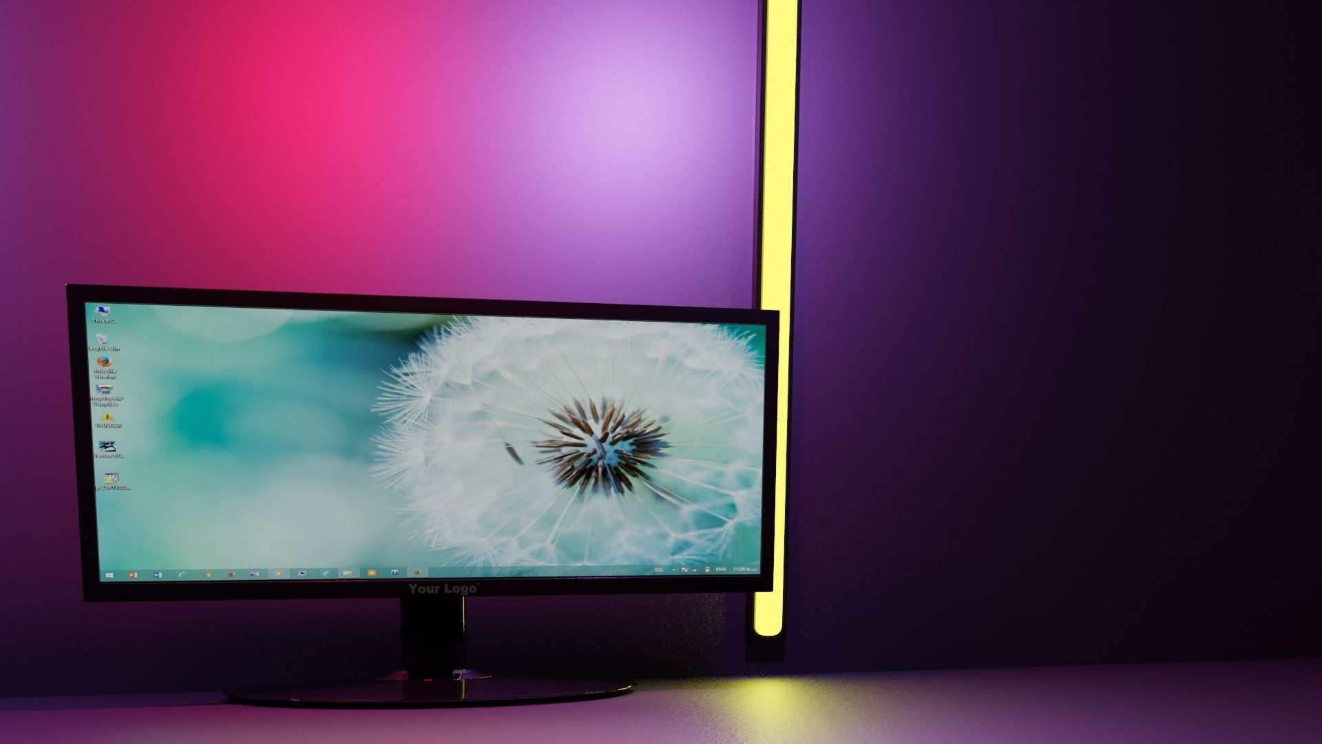 Gaming Monitors Pack 3D model_4