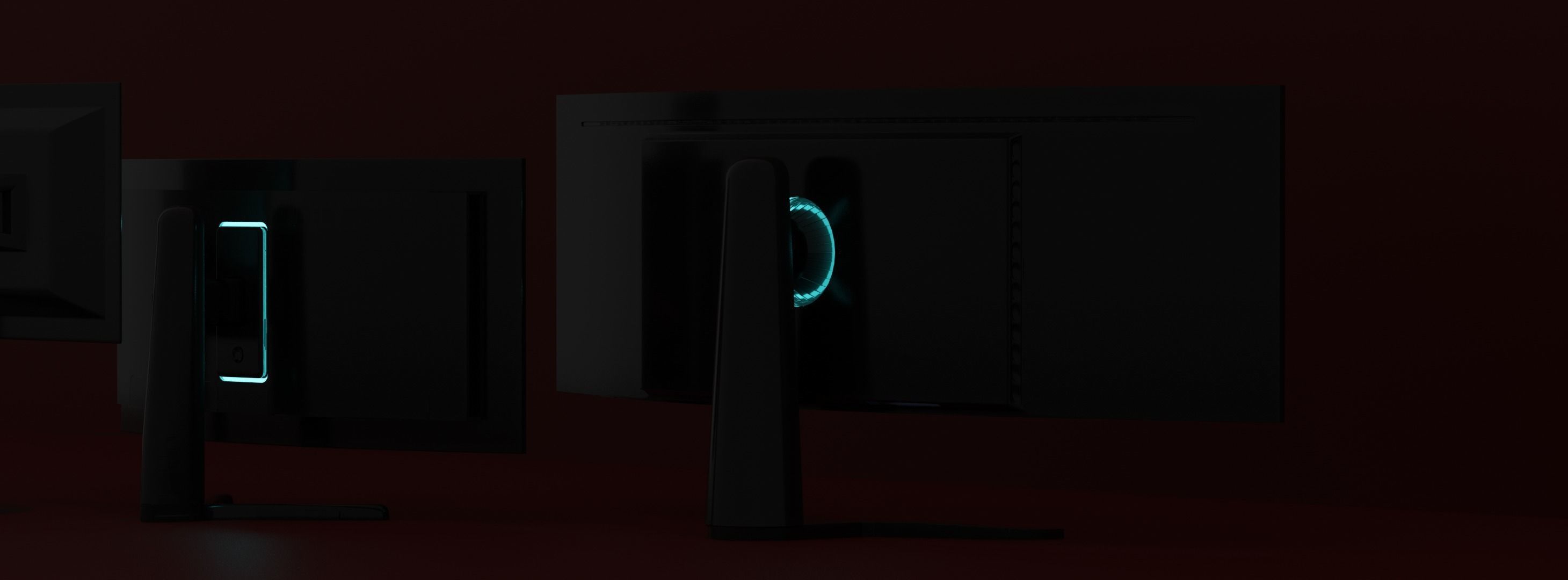 Gaming Monitors Pack 3D model_2