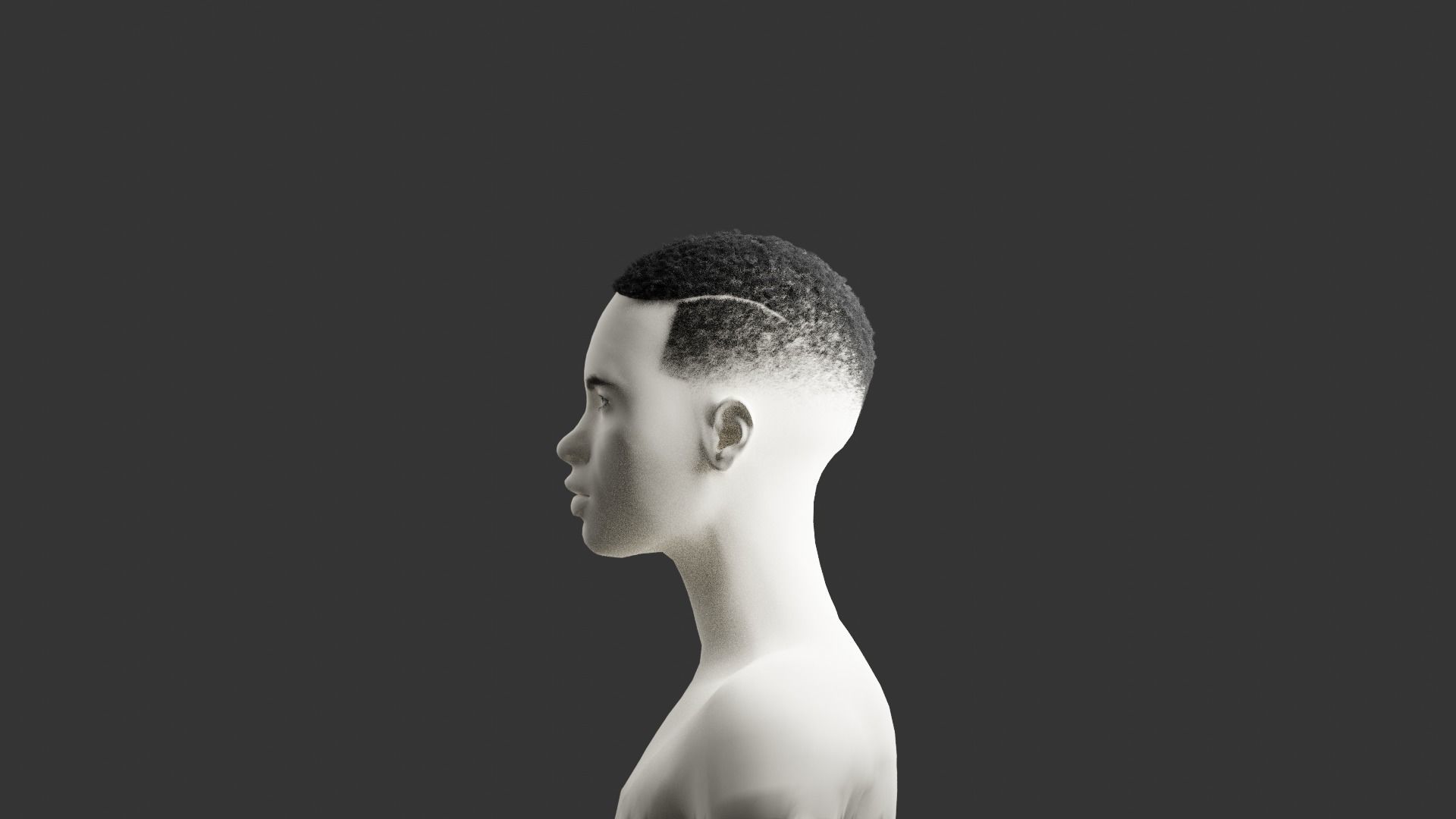 Fade with line 3D model_4